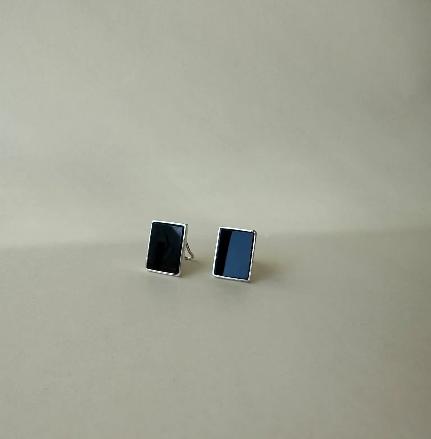 Angular Onyx Earrings